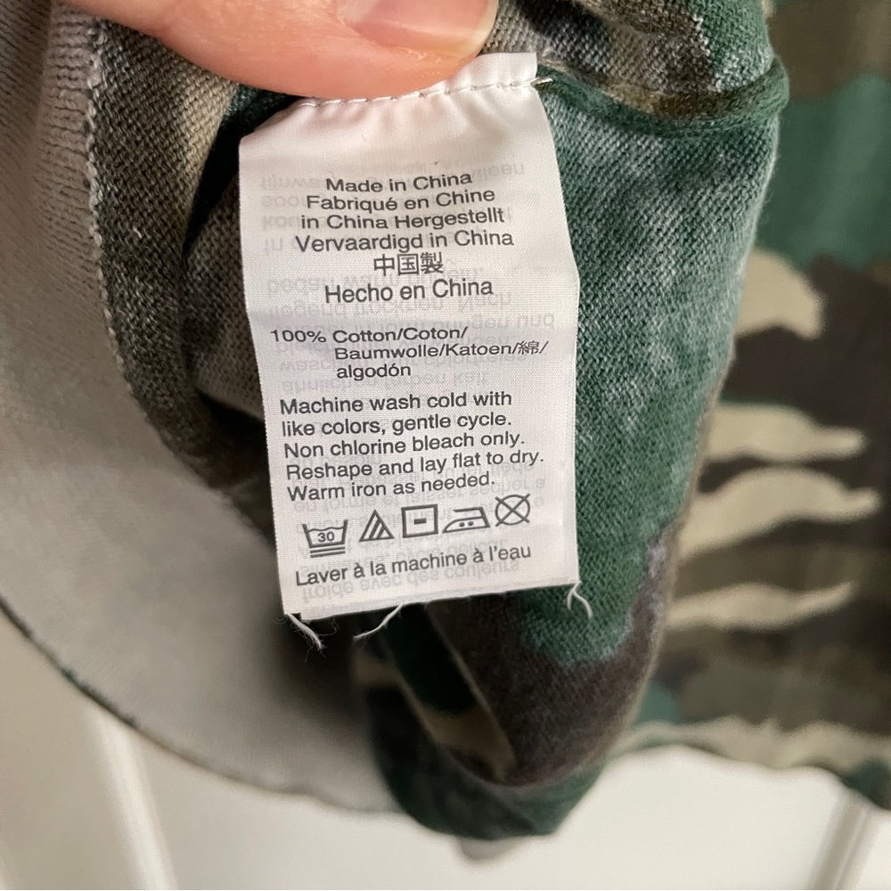 J. Crew Factory Teddie Sweater Camo - Picture 3 of 4